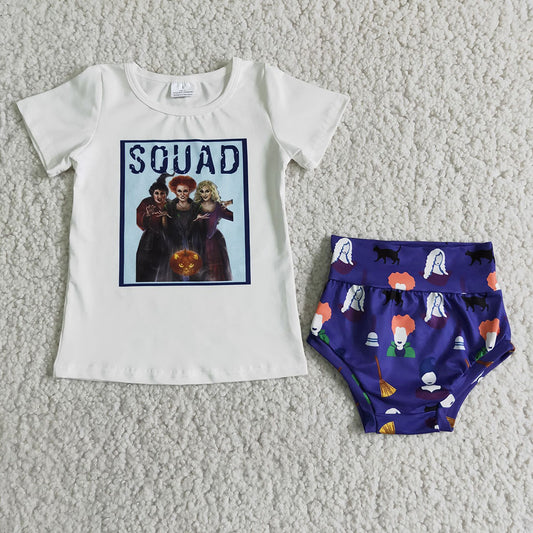 baby girl hocus pocus bummie set