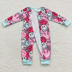 smiley toddler zipper romper