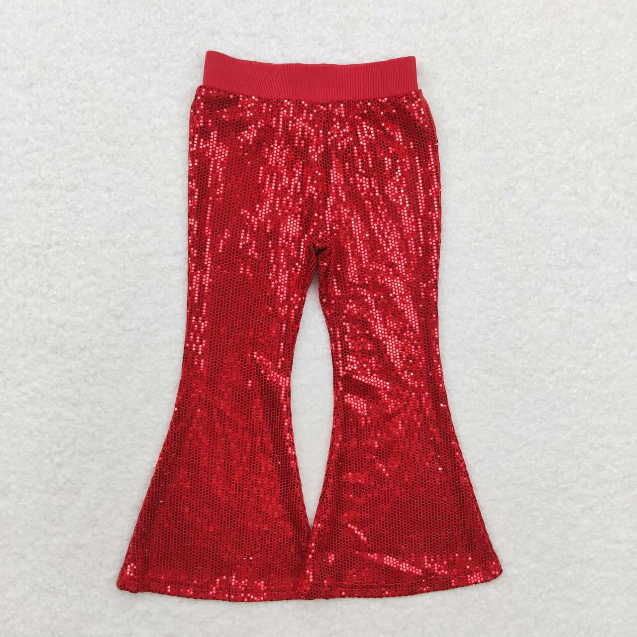 red sequins pants wide leg trousers girl party fashions