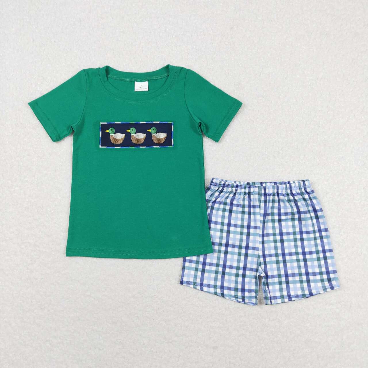 embroidery duck two piece set boy