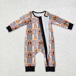spooky blu*y baby halloween zip sleeper