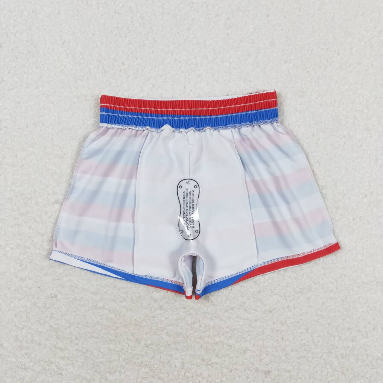 red white blue stripes boy trunks 4th of july kids swimsuit