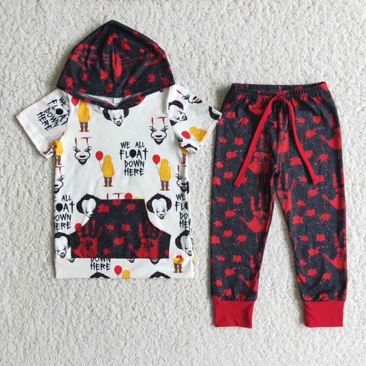 blood hoodie set boy halloween clothing