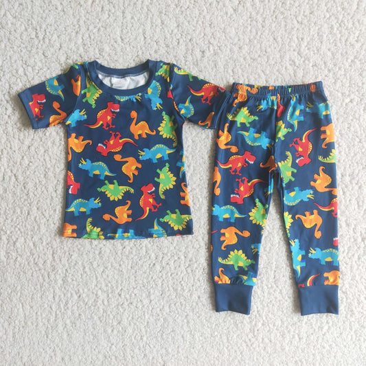dinsaur pants pajama set