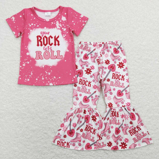 girl rock and roll bell bottom clothes