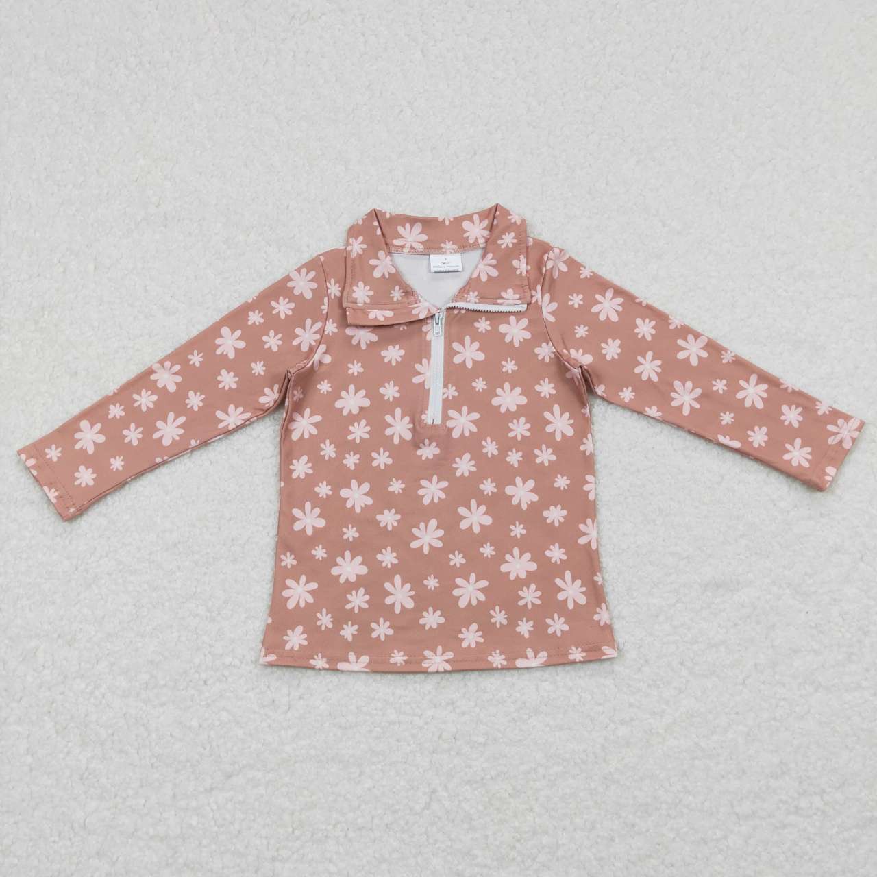 toddler girl fall floral zip pullover