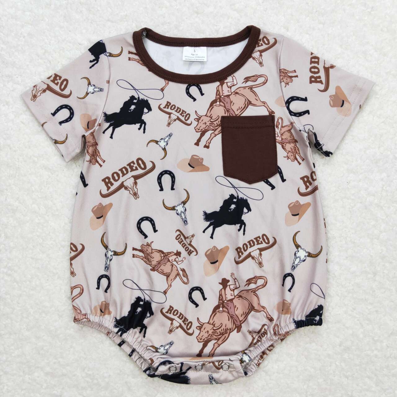 western baby rodeo bodysuit