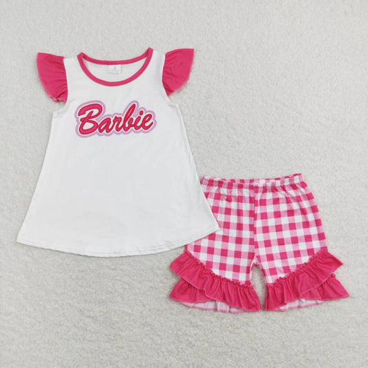 barbie shorts set girl’s outfit