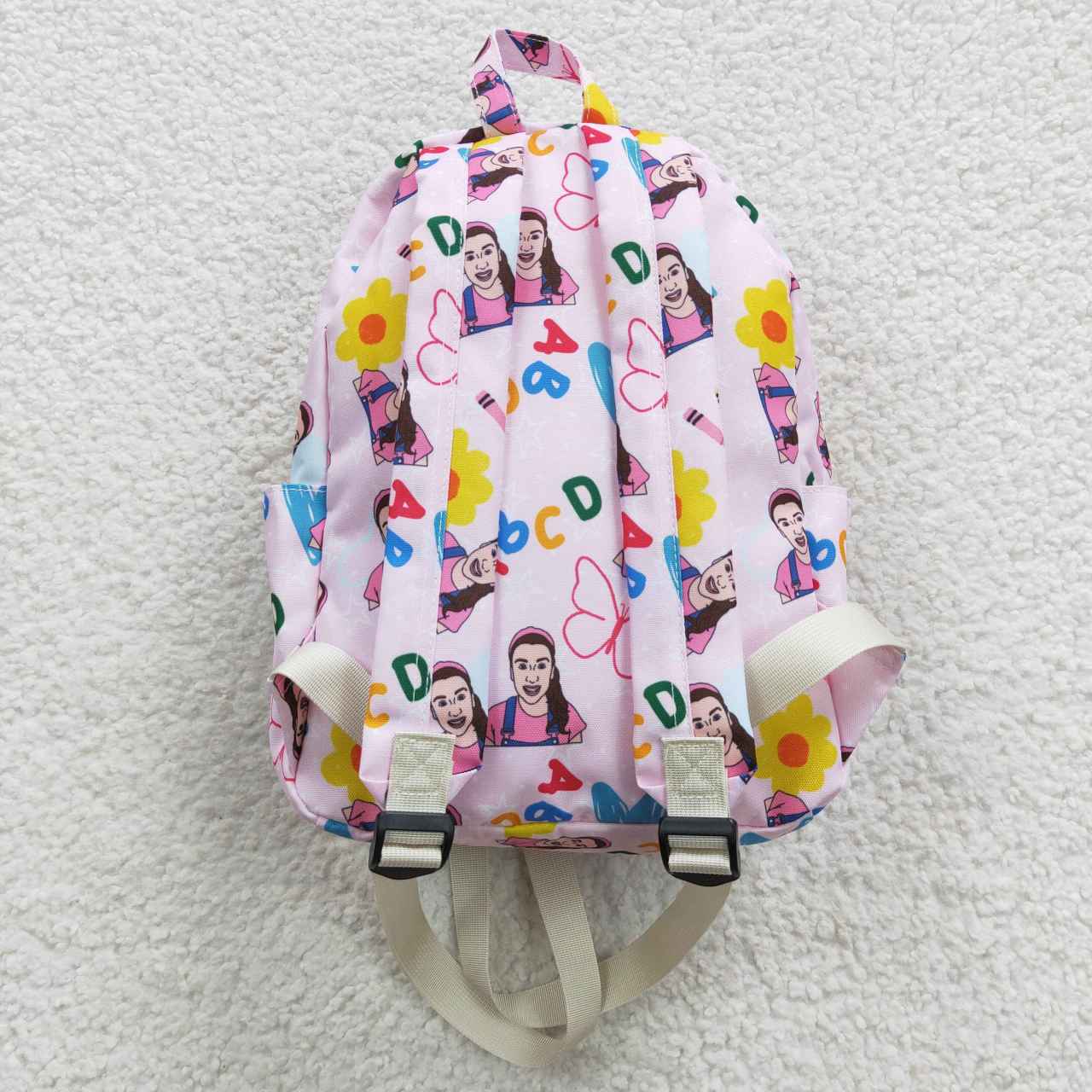 pink abc back to school backpack