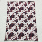 Cow print minky blanket