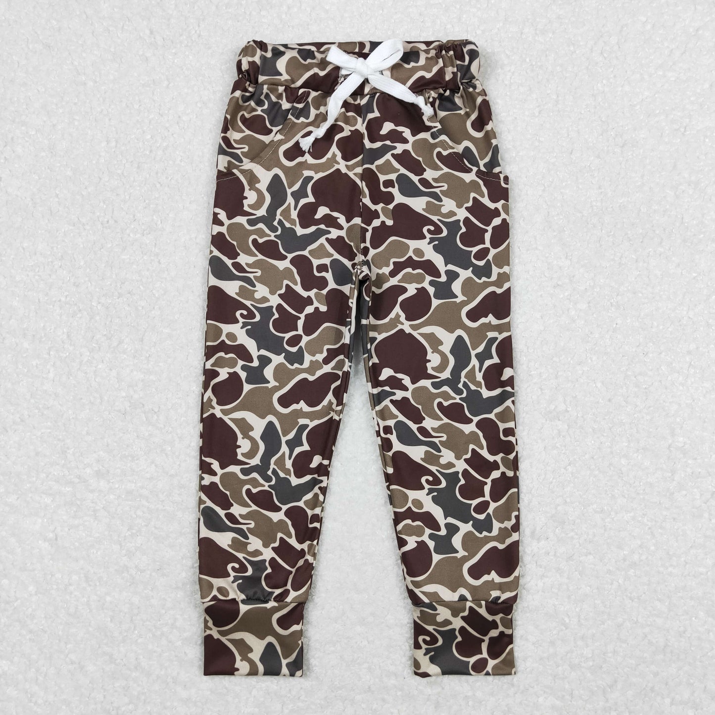 camo fabric little boys jogger pants