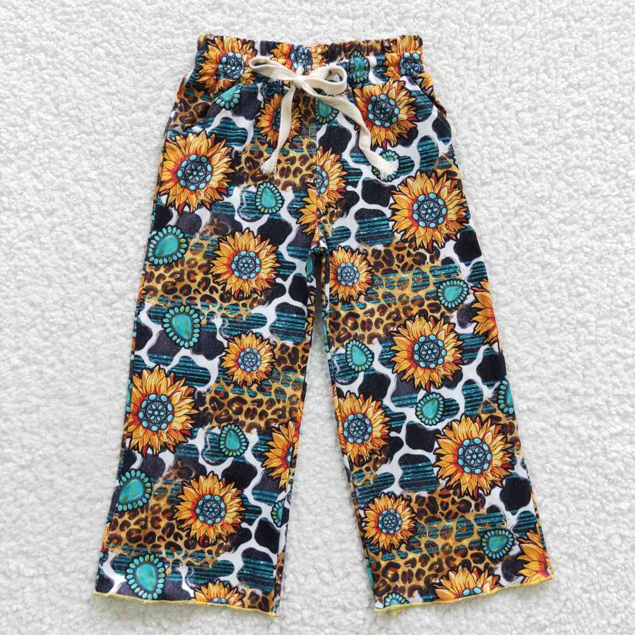 western sunflower girl straight pocket pants