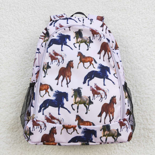 Horse print backpack kids bag
