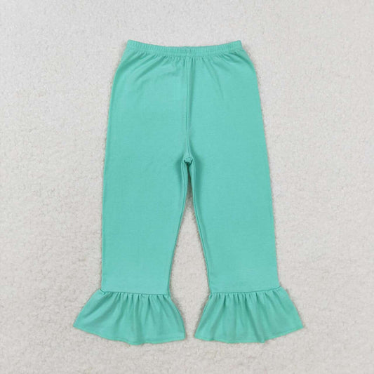 cotton green ruffle bottoms