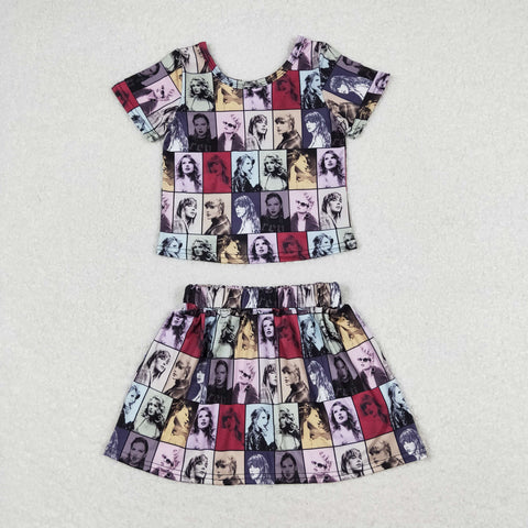 taylor swift skirt outfit girl summer clothes