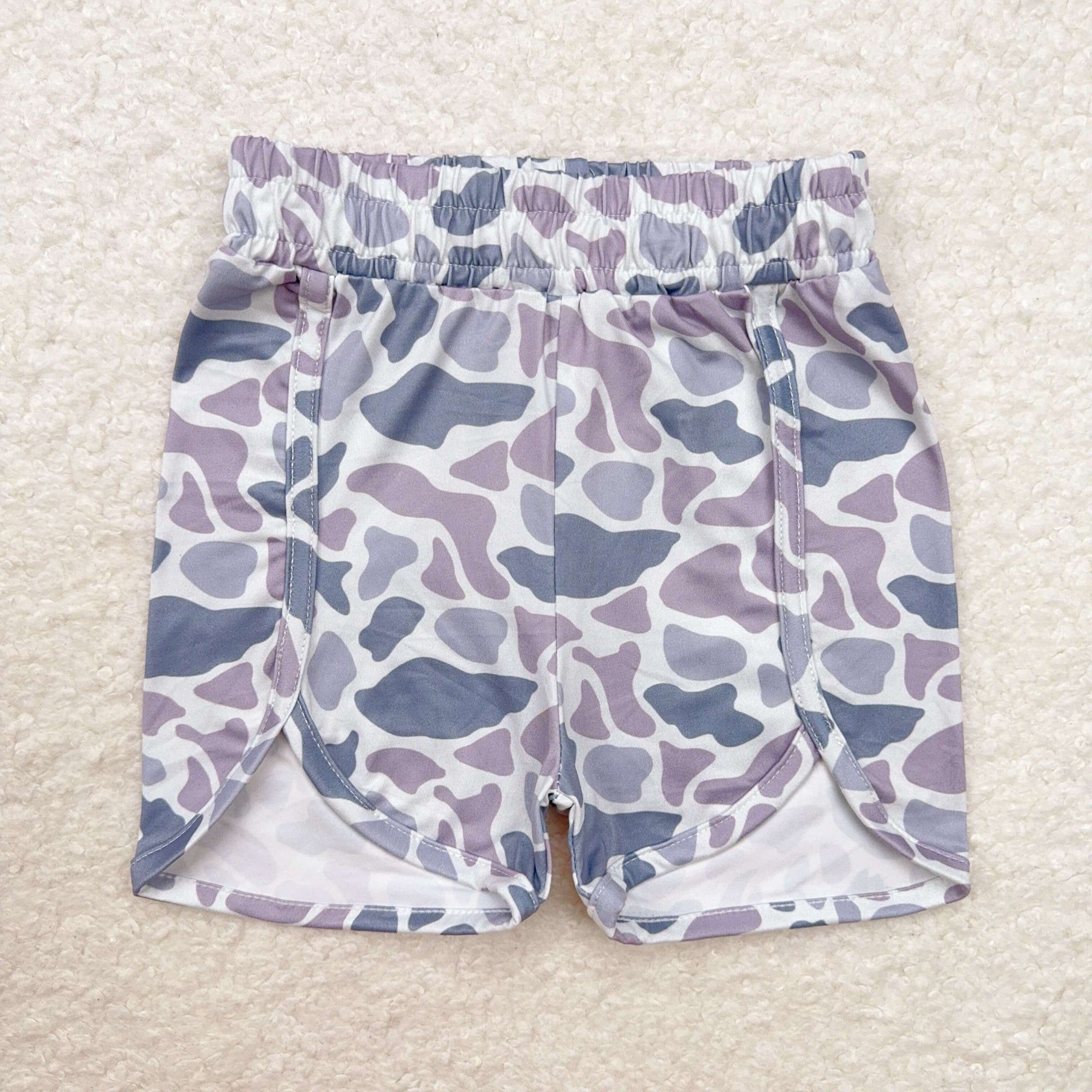 mommy and me clothes adult woman gray camo shorts