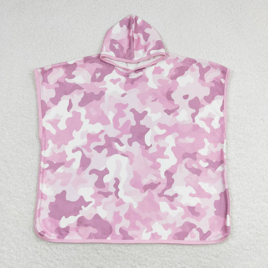 pink camo print beach cap