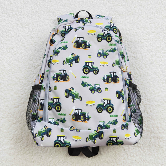 Farm tractor print backpack kids bag