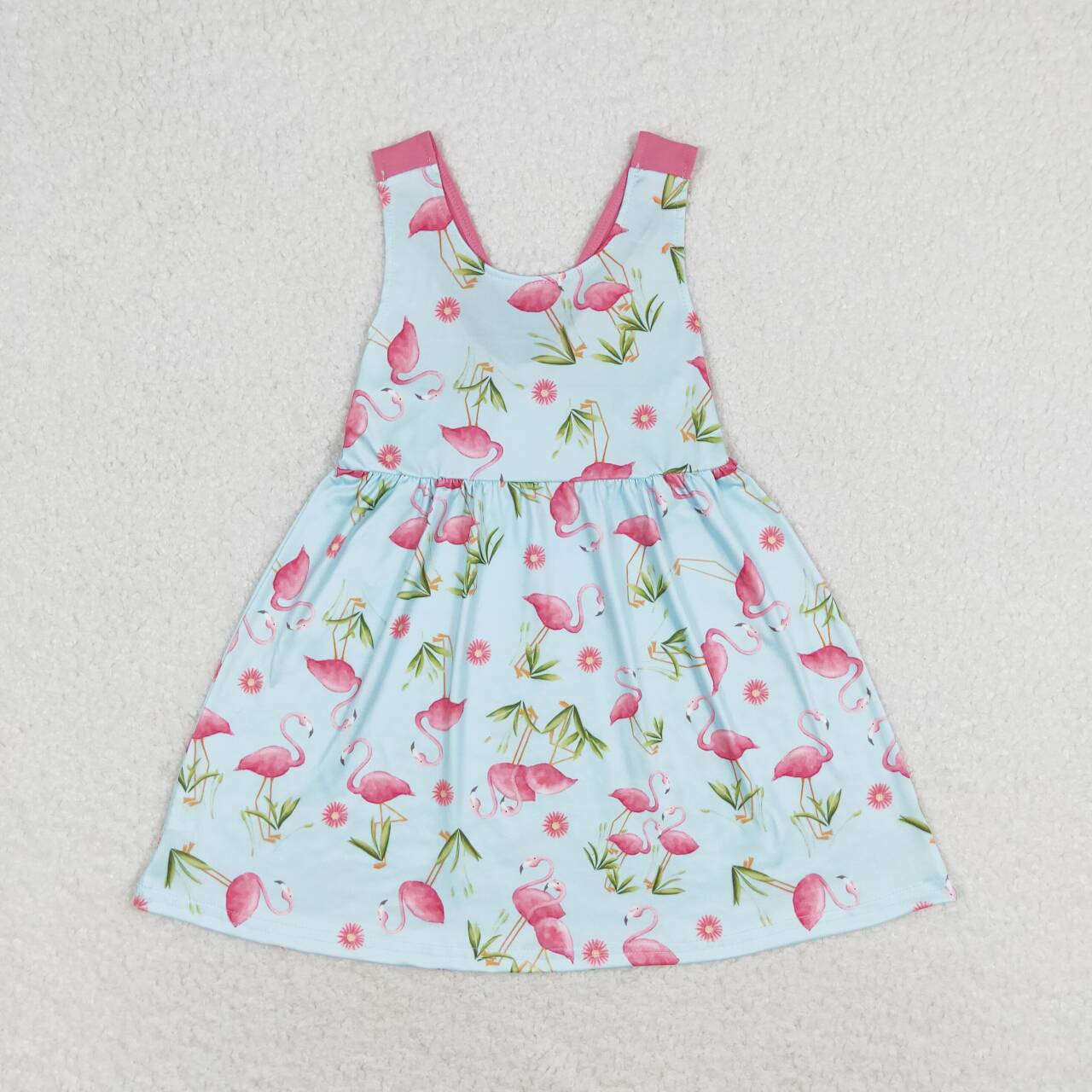 flamingo backless dress kids dresses