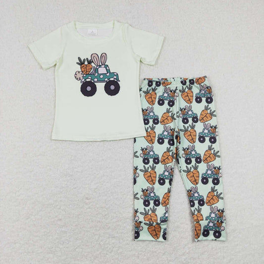 boy easter carrot truck pants set outfit