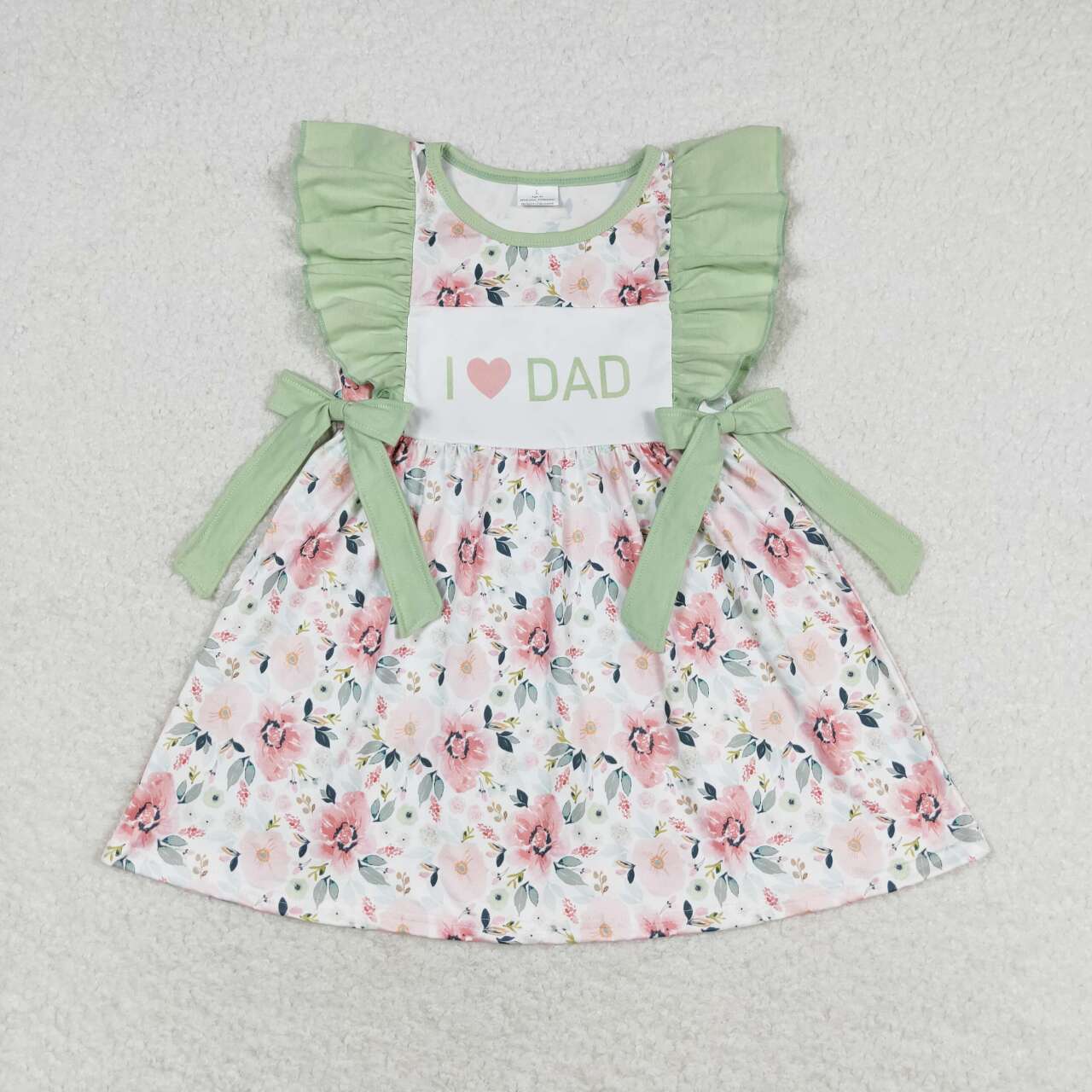 floral i love dad dress kids dresses