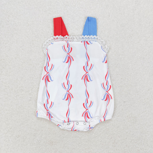 strap red white blue bows bubble