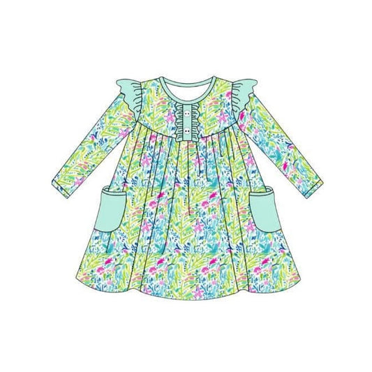 pre order girl fall long sleeve lily dress