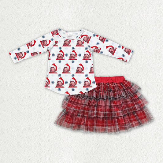 girls Christams skirt outfit