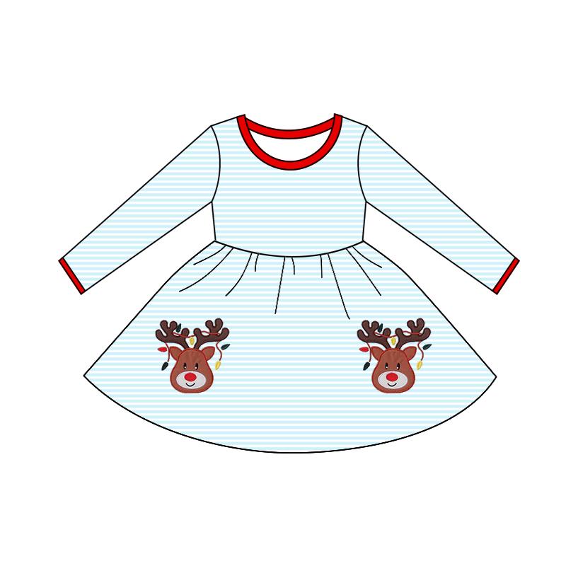 pre order reindeer girl dress