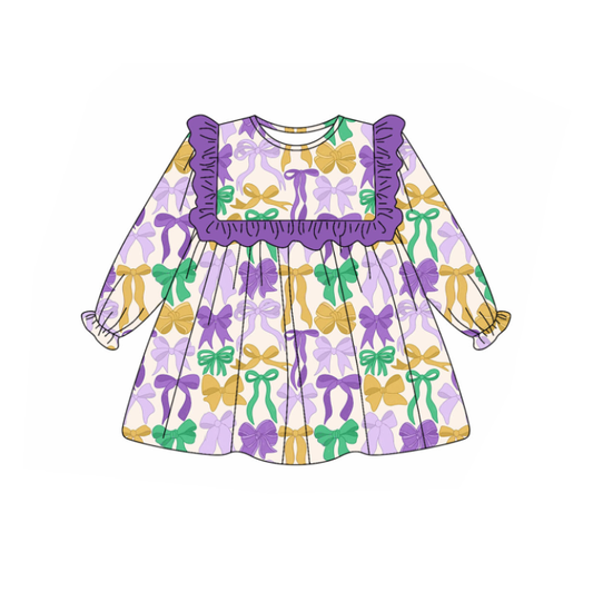 pre order mardi gras girl dress