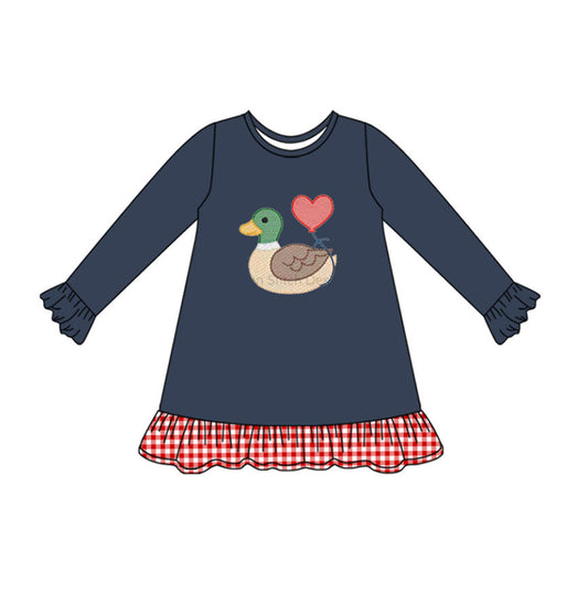 pre order duck heart baby girl dress