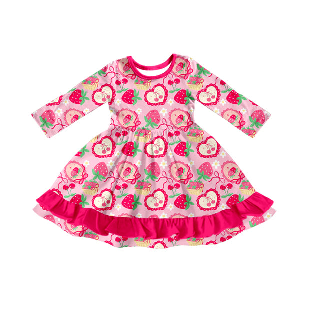 pre order strawberry berry baby girl dress