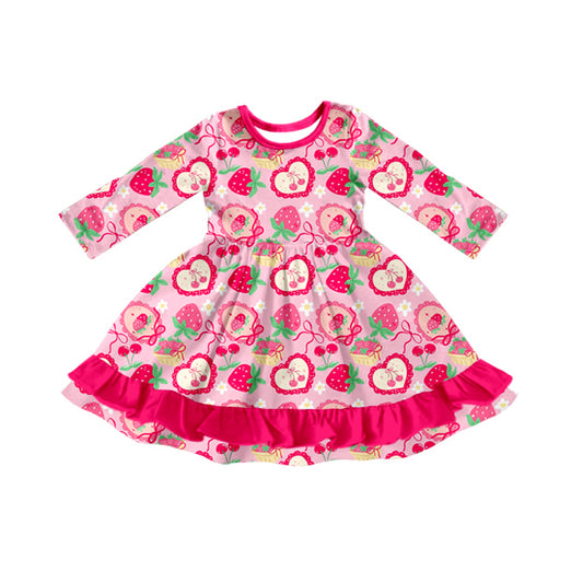 pre order strawberry berry baby girl dress