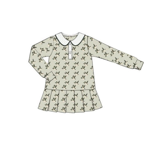 pre order duck mallard girl collared dress