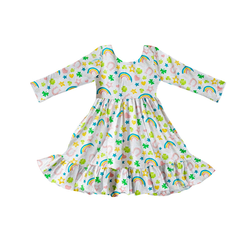 pre order st patrick rainbow dress
