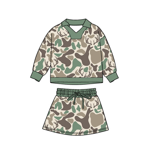 pre order camo skirt set