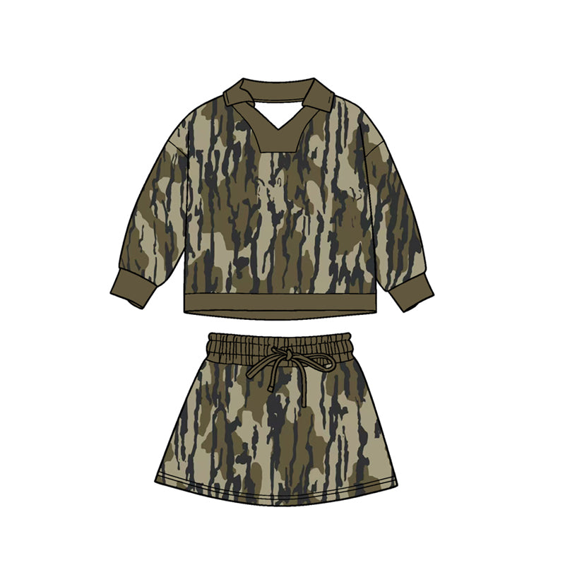 pre order camo skirt set