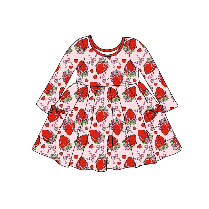 pre order valentine strawberry pocket dress