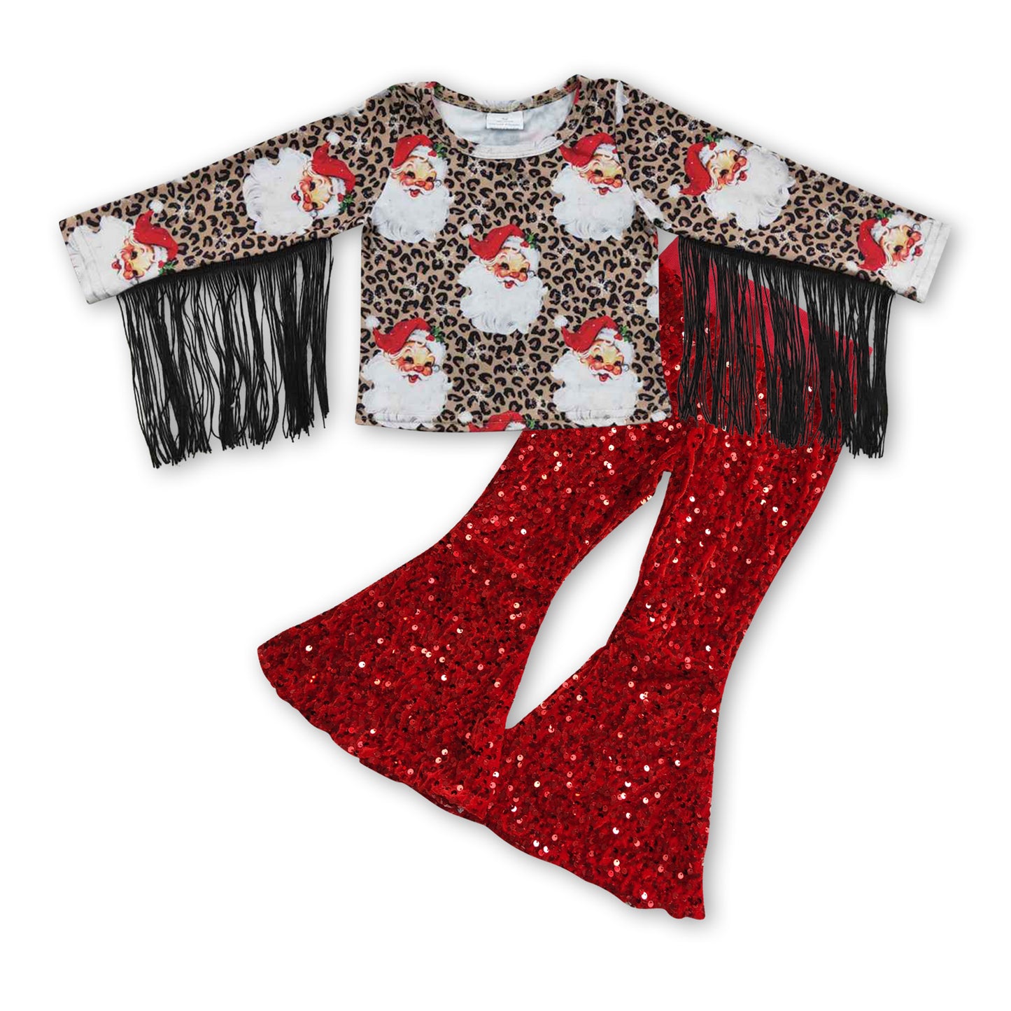 grinch grinch top + red sequin pants Christmas outfits