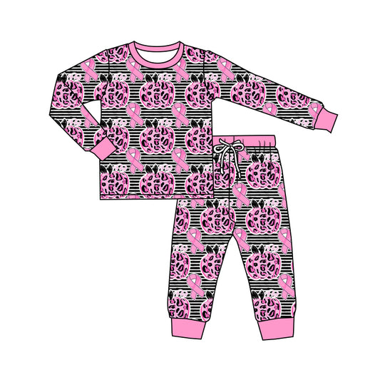 pre order in October we wear pink pumpkin pajamas kids clothing