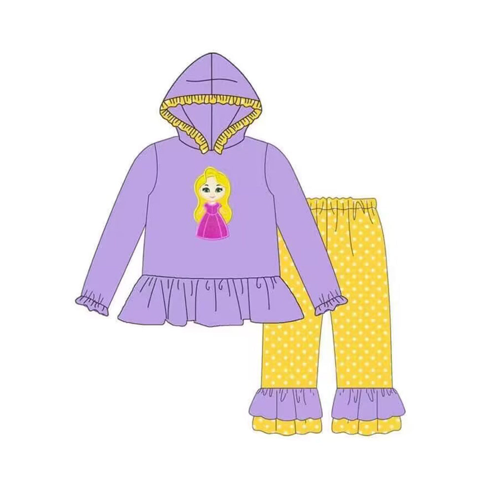 pre order purple princess hoodie outfit girl winter clothing