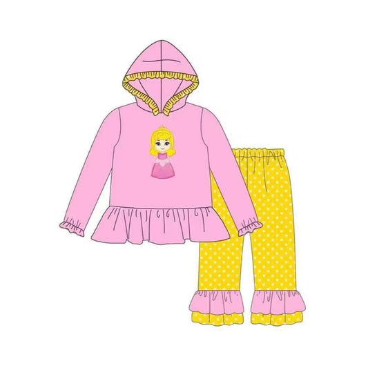 pre order pink princess hoodie outfit girl winter clothing