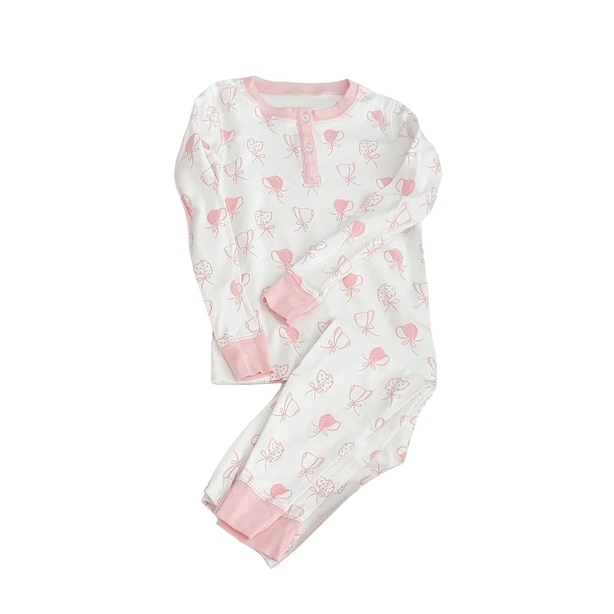 pre order baby hat pajama pink