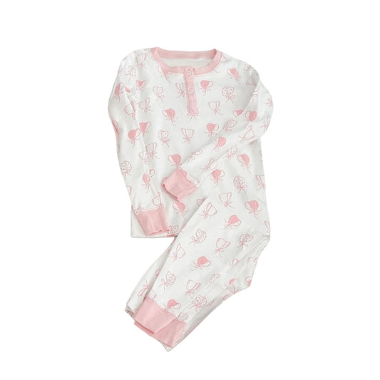 pre order baby hat pajama pink