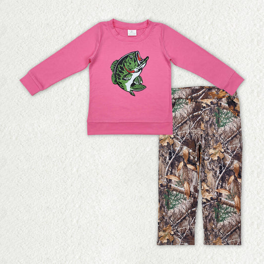 digital print girls fish outfit