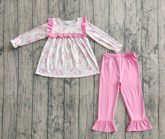 pre order pink santa pants set