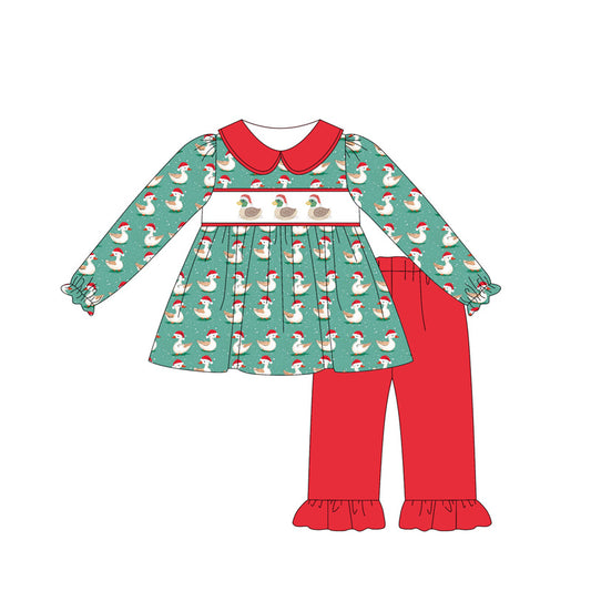 pre order Christmas santa duck legging outfit