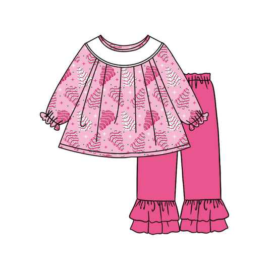 pre order Christmas tree girl pants outfit