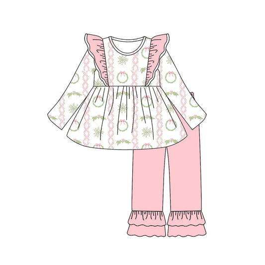 pre order girl Christmas pants set