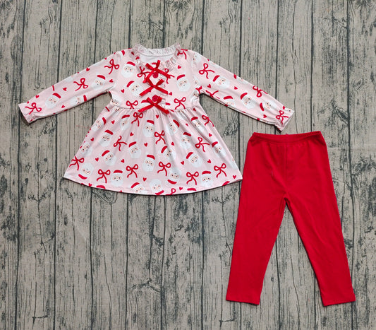 pre order girl santa red legging set